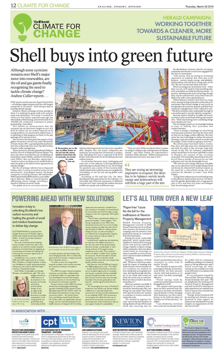 ScottishEPA's tweet photo. Innovation is the key to unlocking Scotland’s low carbon future. Find out more in today’s Herald: https://t.co/DUreVBF5Ii
#oneplanetprosperity #vibes2019 #vibesawards https://t.co/AsI6iObRBu