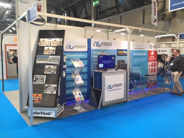 uksolarventi's tweet photo. First day of Homebuild and Renovation show at NEC. Showing the most innovative ventilation systems on the market today #heatrecovery #HBRshow19 #theNEC, https://t.co/ulSqLTqlx0