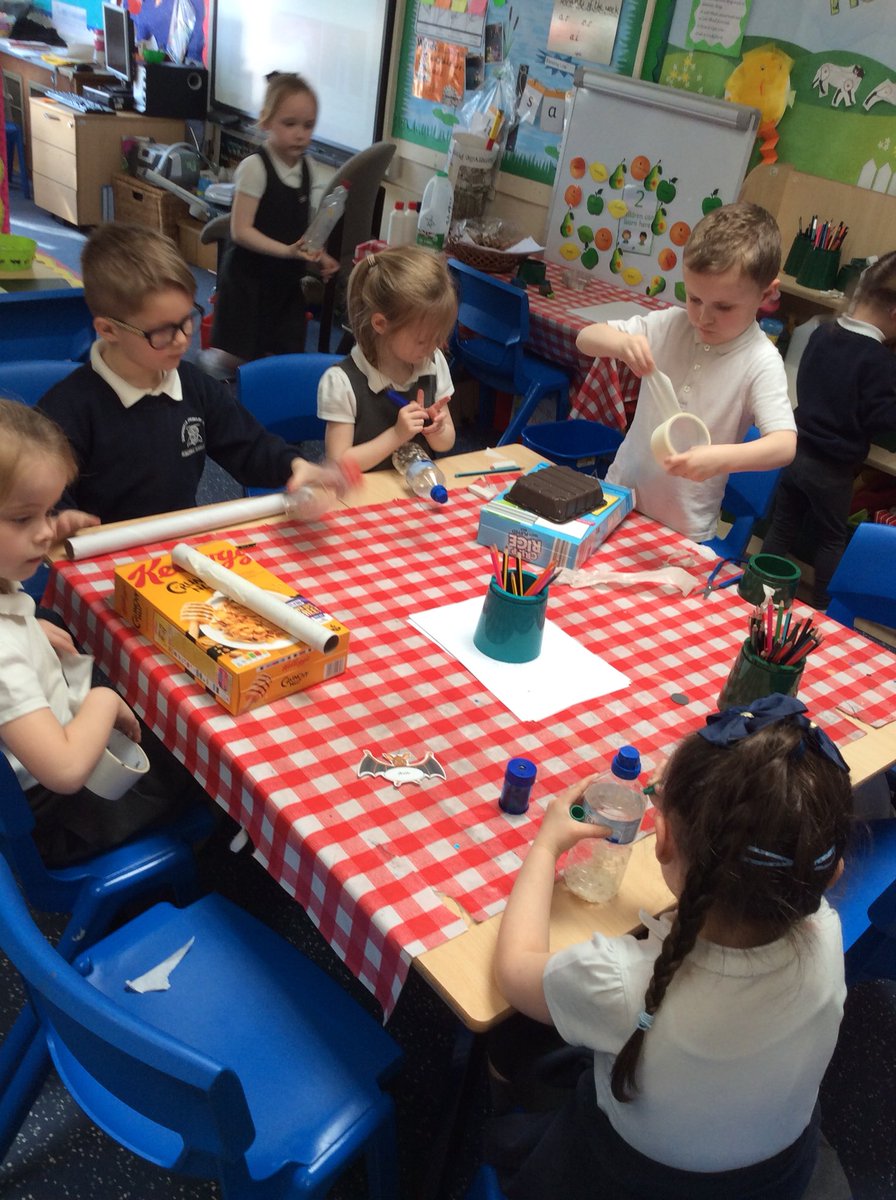 batSomervilleP1's tweet photo. Today @batSomervilleP1 have made musical instruments from recycled materials #recyclingband #batfun https://t.co/CI2MYmQfja