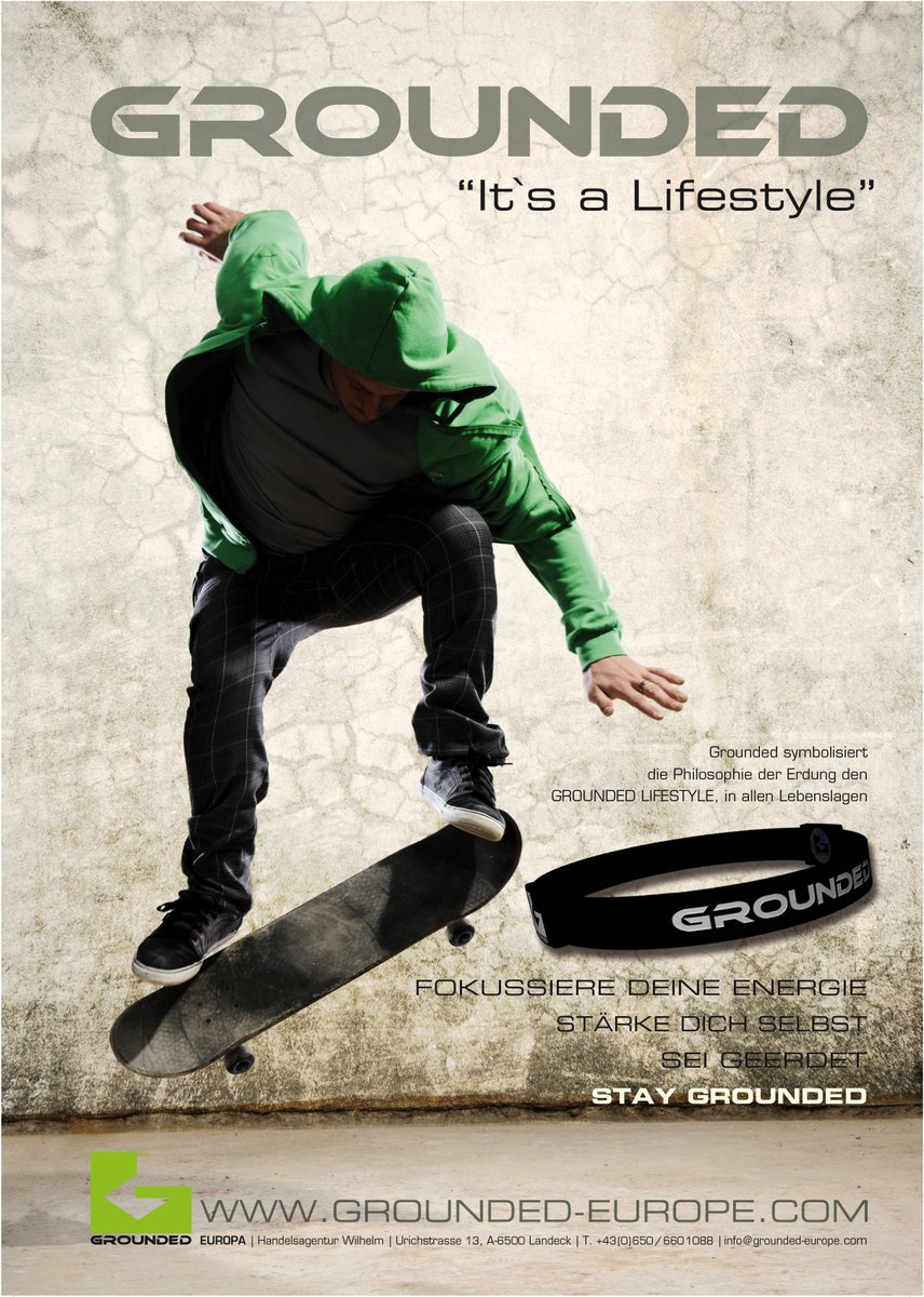 • Erhöht Gleichgewicht und Kraft 
• Verbessert Flexibilität und Bewegung 
• Bessere Konzentration und Wachsamkeit 
• Linderung von Stress und Anspannung 
• Schnellere Erholung bei Anstrengungen
• Minderung von Jetlag und Reisekrankheit 
groundedarmband.com