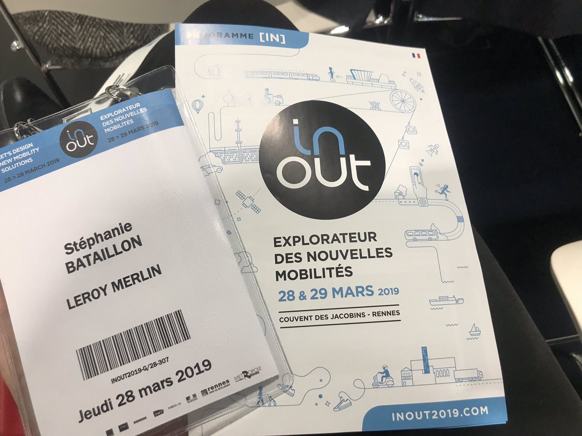 sebataillon's tweet photo. #inOut2019, 1ère journée! Rendez-vous dans @LeCouventRennes pour explorer les nouvelles mobilités. https://t.co/6biEngjIZj
