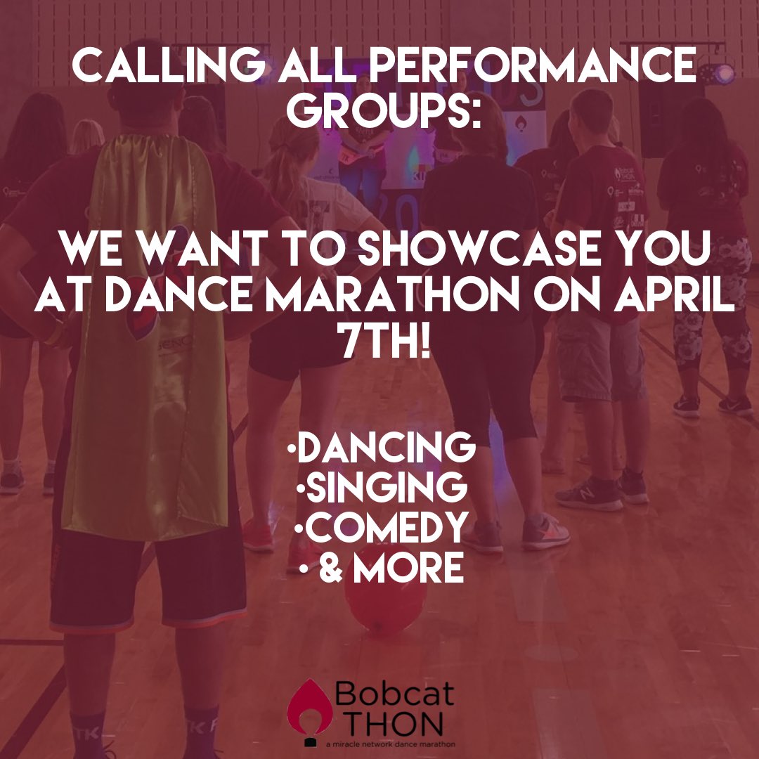 Attention all local performance groups! We want to showcase you and your talent at our Dance Marathon fundraiser on Sunday, April 7th! Please DM us if you’d be interested in performing! #ForTheKids