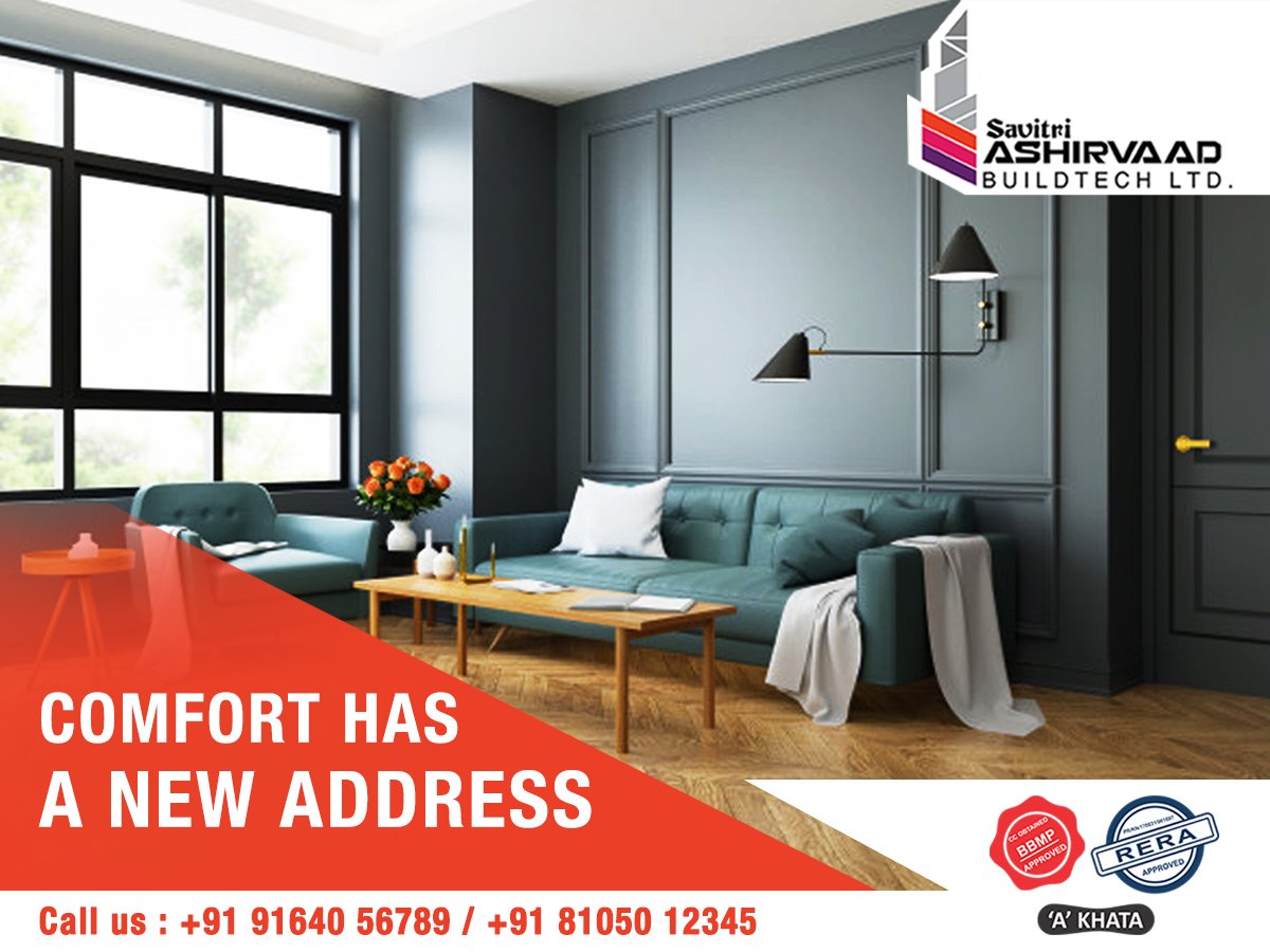 “Comfort has a new address'Redesign your life at Balaji Ashirvaad Elite. Bookings open for 2 and 3BHK ready to move in Apartments.' #savitriashirvaadbuildtech #balajiashirvaadelite #bannerghattaroad #2and3bhkapartments #electroniccity contact us +91 9164056789, +91 8105012345