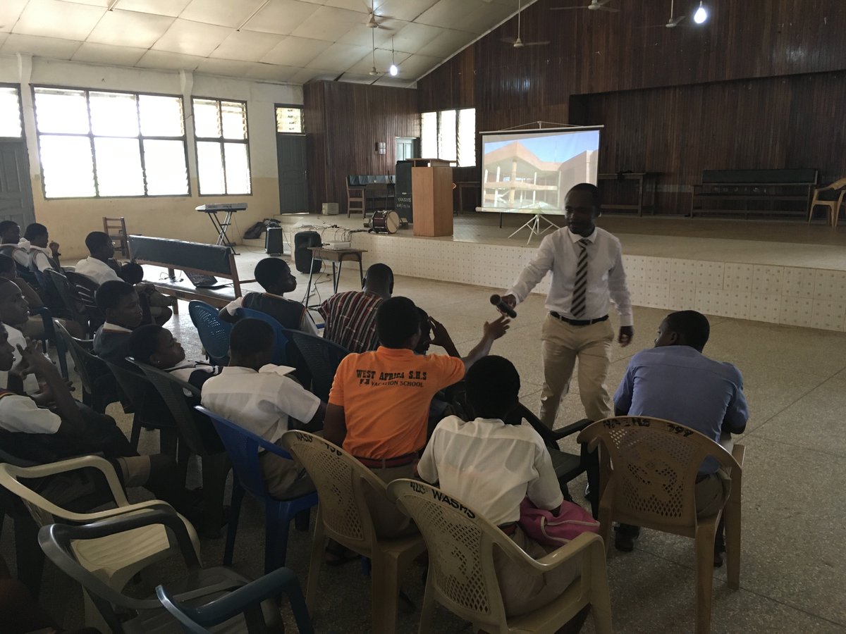 NSBTGhana's tweet photo. NSBT interacts with West African Senior High School (WASS) on 2019 admissions. https://t.co/kT4fz485fV
