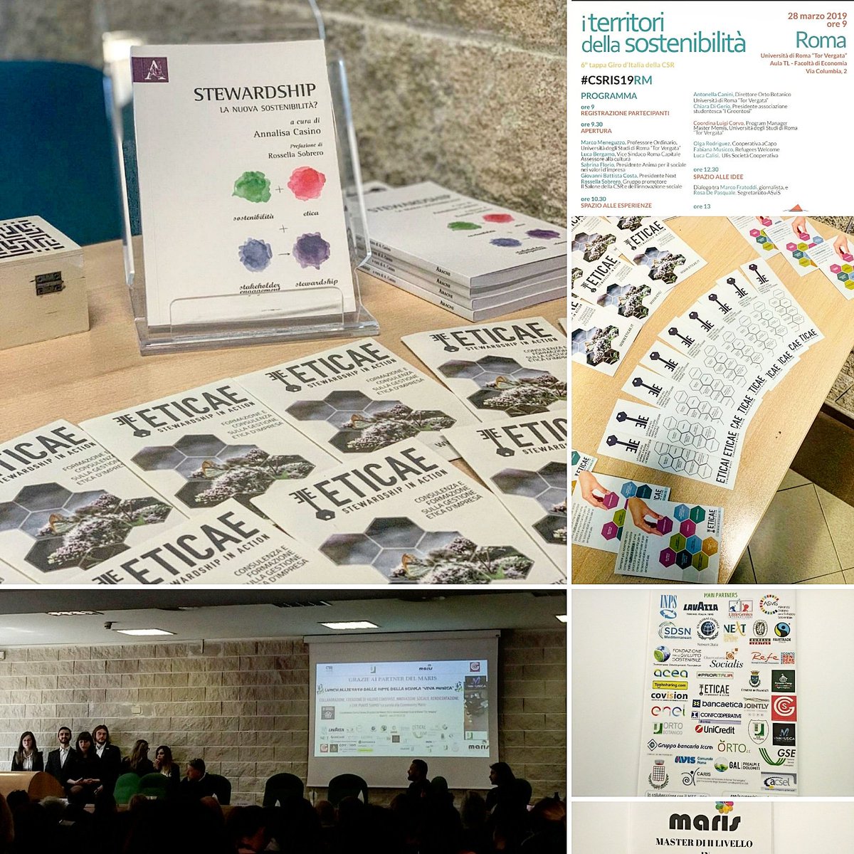 eticaesia's tweet photo. Oggi siamo al #CSRIS19RM per la 6°tappa del #salonedellacsredellinnovazionesociale.
Vi aspettiamo dalle ore 14:30 per parlare di #stewardship e del nostro progetto di #economiacircolare #blocchethic sposato dal #mastermaris https://t.co/2qNd19NVrA