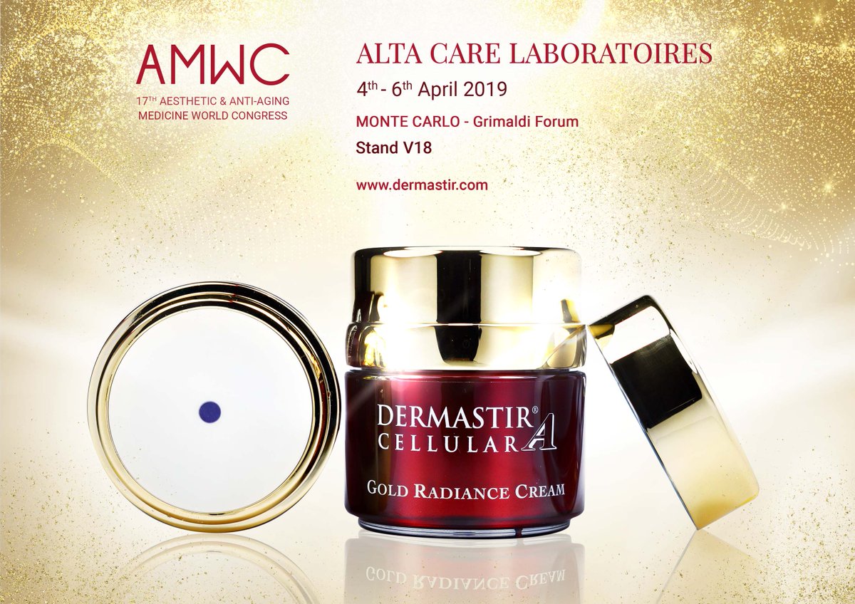 Dermastir's tweet photo. Alta Care Laboratoires will be participating in the 17th Aesthetic and Anti-Aging Medicine World Congress (AMWC) in Monte Carlo, from the 4th until the 6th of April. https://t.co/KGzfmV3kxi