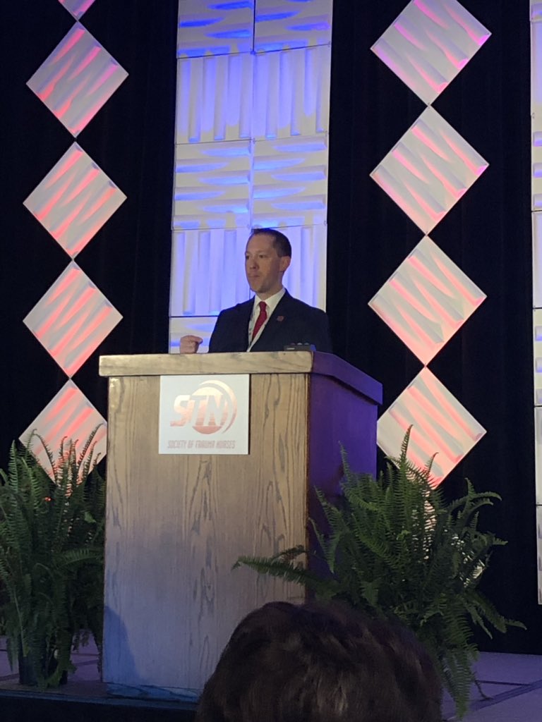 jgkDNP_NP's tweet photo. @SocTraumaNurses President Sean Elwell starting off the day for #TraumaCon19 during the annual member meeting https://t.co/1EAAGTYkgC