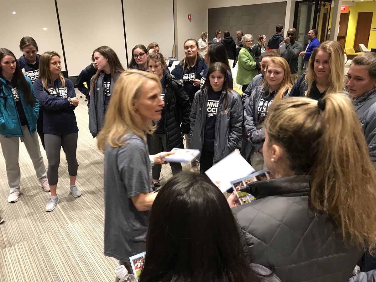 SNHU_W_SOCCER's tweet photo. What a treat to have soccer legend @KristineLilly on campus last night presenting an Oral History of The #USWNT Fight For Gender Equity From 1970-Present. https://t.co/ngv0PCCDvc