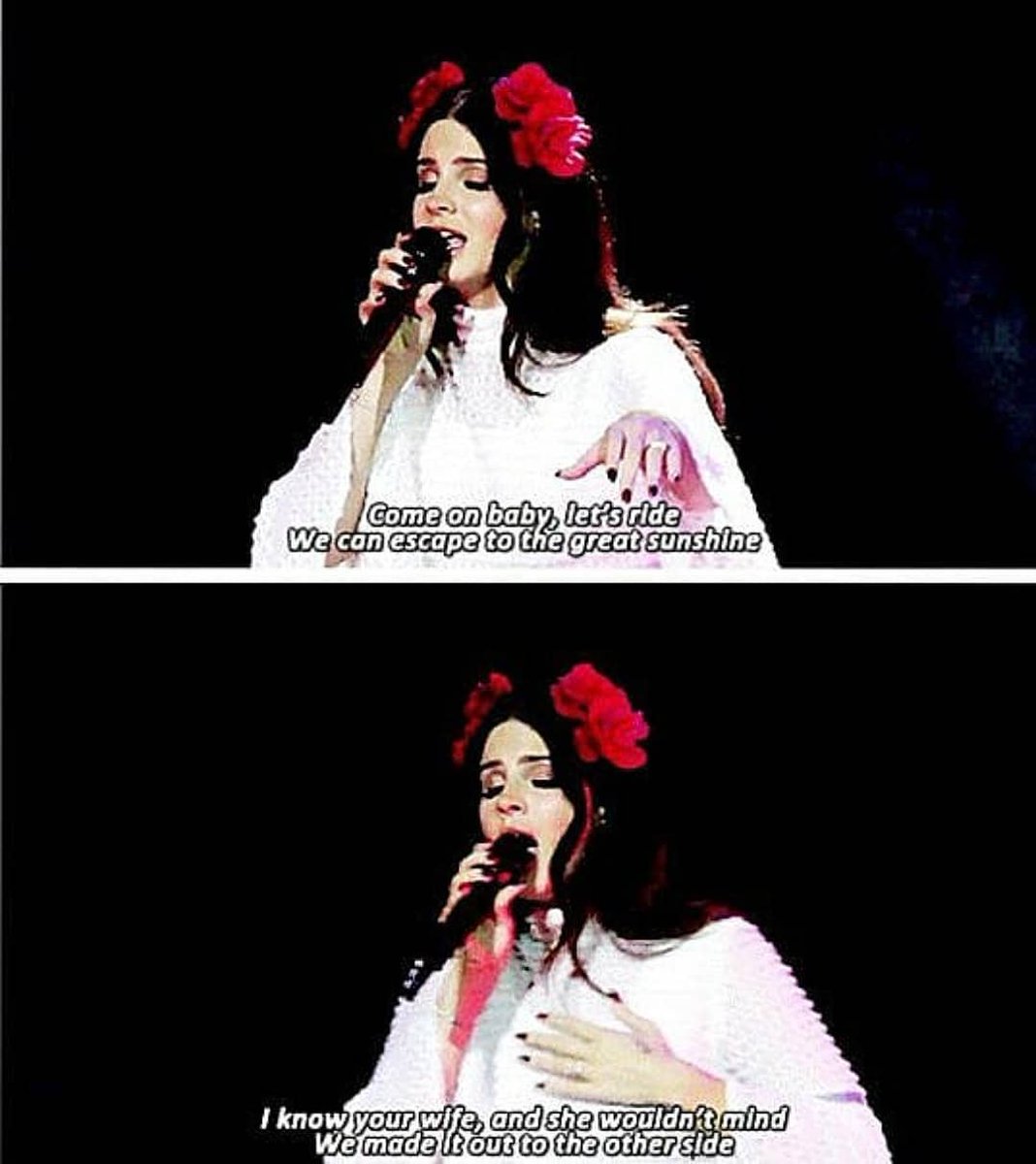 her performance is nice.
.
Credits: lanadelreylyrics__ from IG
.
#LanaDelRey #lanadelreylyrics #lanadelreyconcert #herperformance #GoddessOf621 #LDR #SummertimeSadness #YoungAndBeautiful #BornToDie #Paradise #Ultraviolence #Honeymoon #LustForLife #nfr #SD0328 #LDRonDenss #DB0328