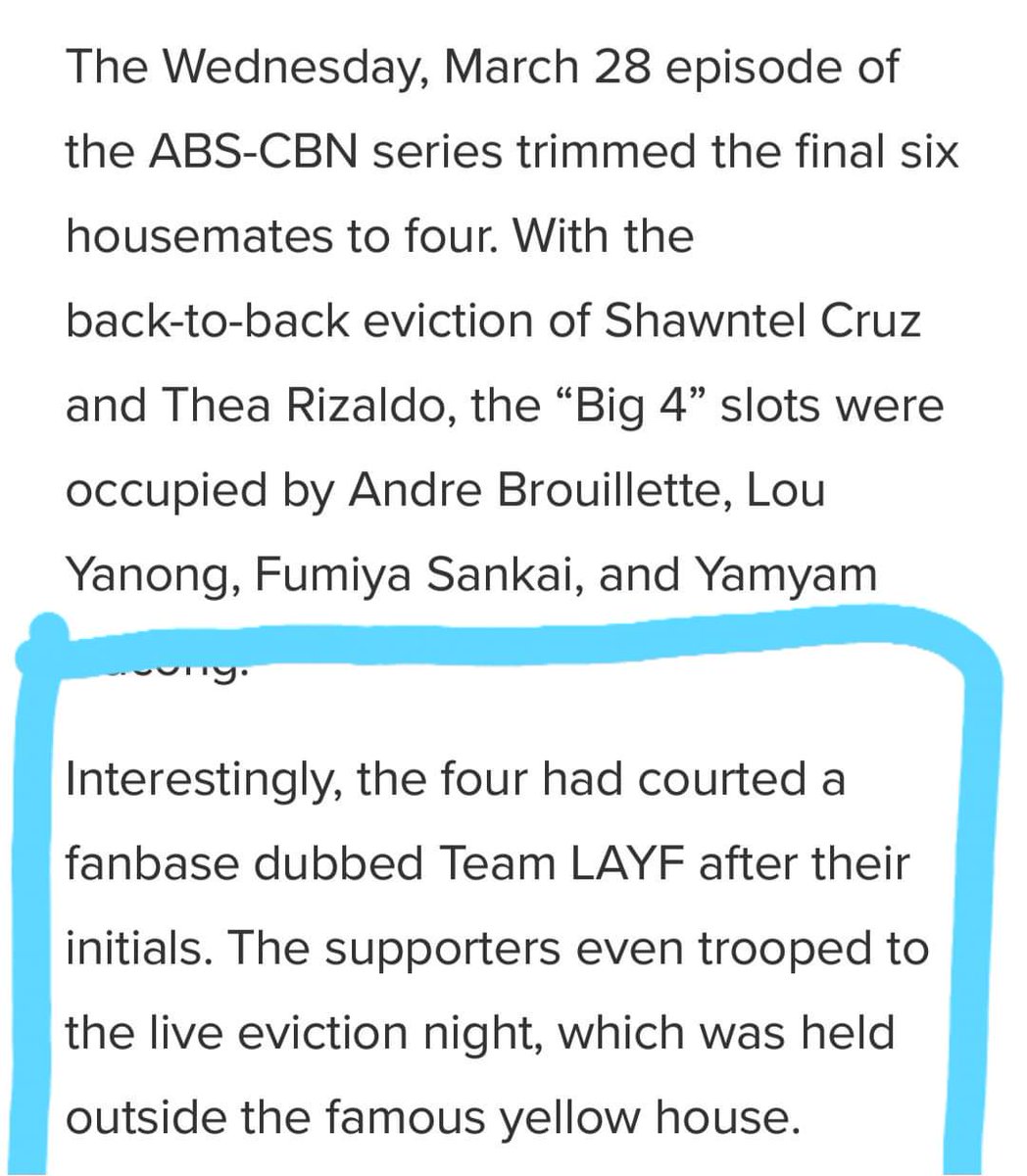 all_layfofc's tweet photo. Ito tlaga yun eh! Mga sigaw tlga nmin sa TEAM LIVE kagabi ang nagdala😋 Go Team LAYF!!! Grabe sobrang nakaka proud dahil narecognized na ng management ng PBBOTSO ang TeamLAYF dahil sa pagkapanalo ng ORIGINAL HOUSEMATES WHICH IS L.A.Y.F.!😍😍😍😍😍
#PBB8FamiLAYF #PBBOtsoBatch2Big4 https://t.co/X1JxExtrju