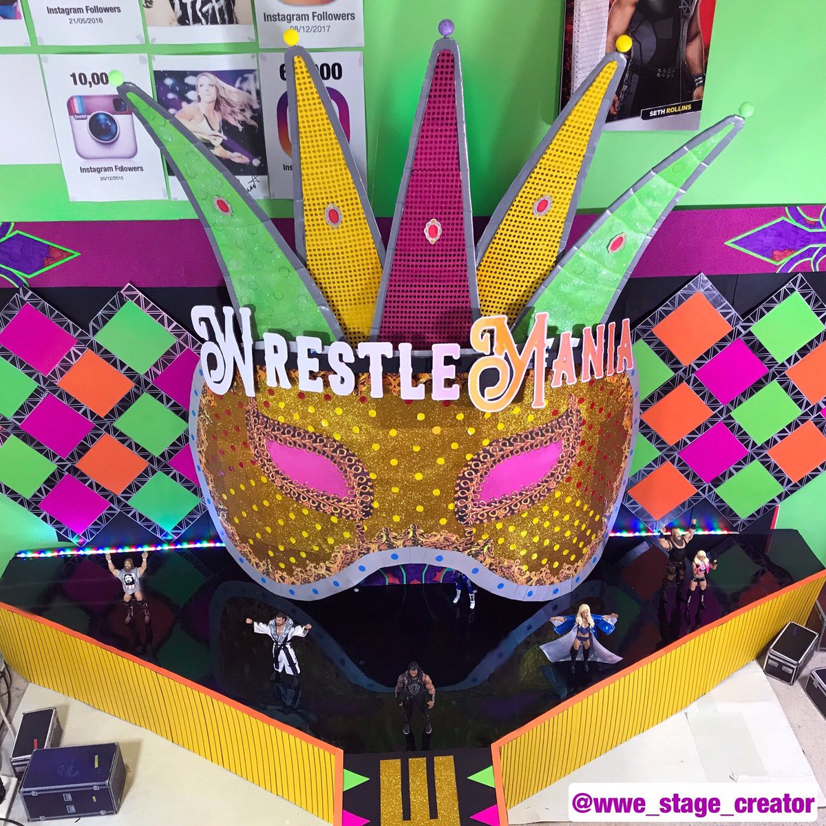 Soda_hunter's tweet photo. A quick #FigureAppreciation for @stagecreatorwwe’s AMAZING WrestleMania 34 custom stage. Dude, you don’t make enough pictures using this thing! #FigLife https://t.co/8LXEUttcVs
