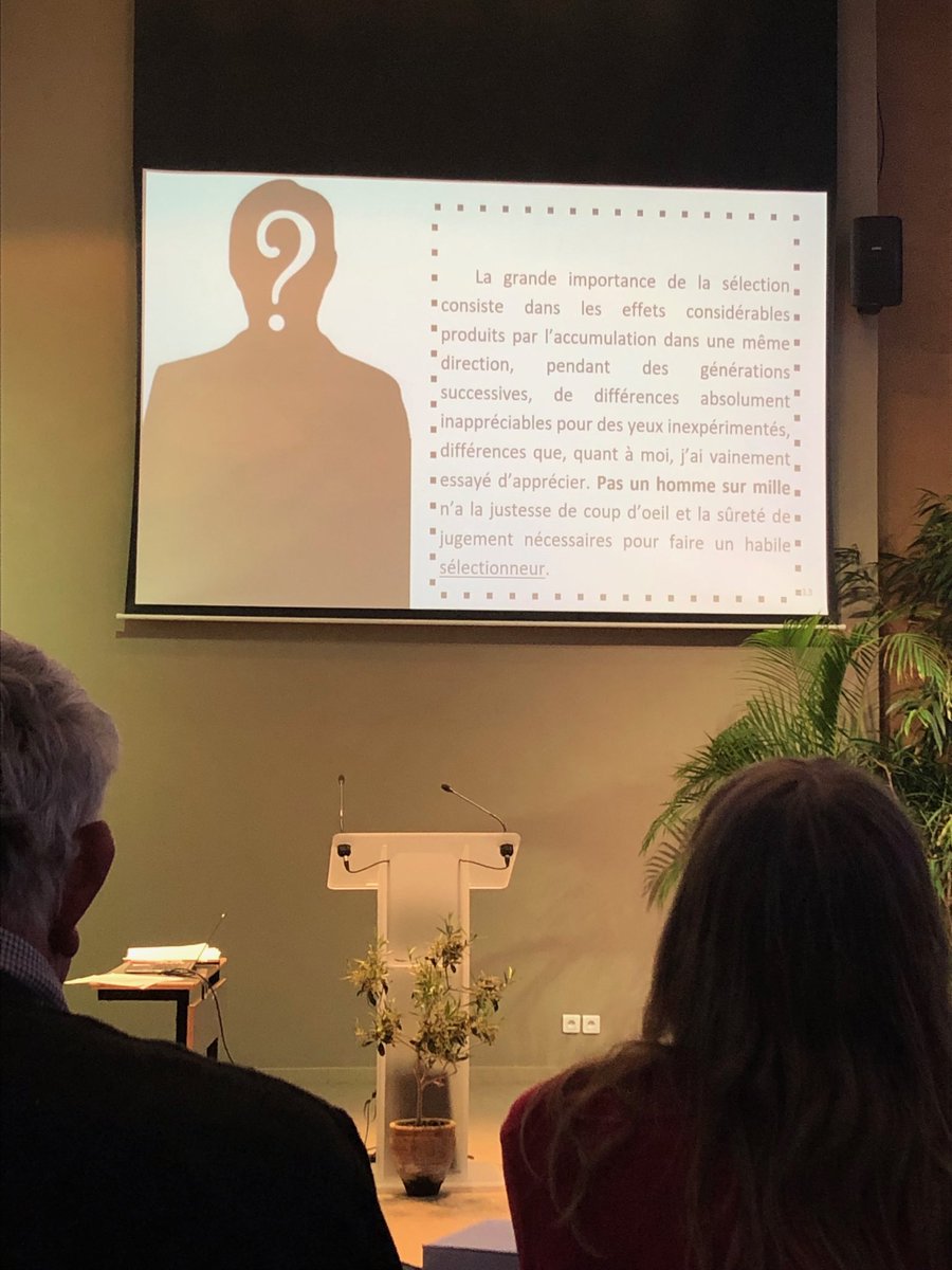 Bel hommage de Paul Forgeois à travers un texte de Darwin, aux sélectionneurs que nous sommes, lors des 25 ans du laboratoire de biotechnologie de l’institut de Genech #breeding #sélection ⁦<a href="/GroupeFDesprez/">Florimond Desprez</a>⁩ ⁦<a href="/DG_institut/">DG Genech ن</a>⁩