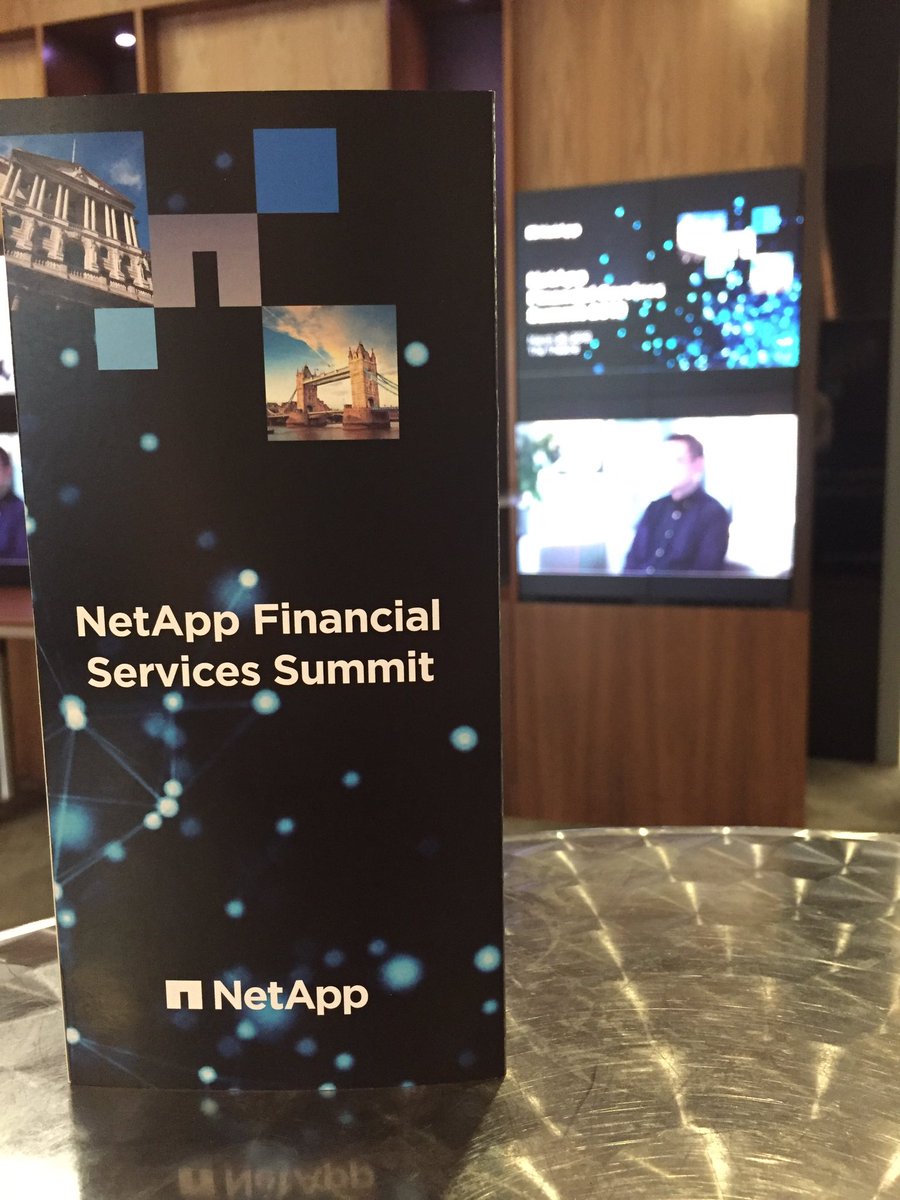 NetAppUK's tweet photo. NetApp Financial Services Summit is underway in London. It is shaping up to be a superb event! #FSSummit https://t.co/3NRkwxKIL8