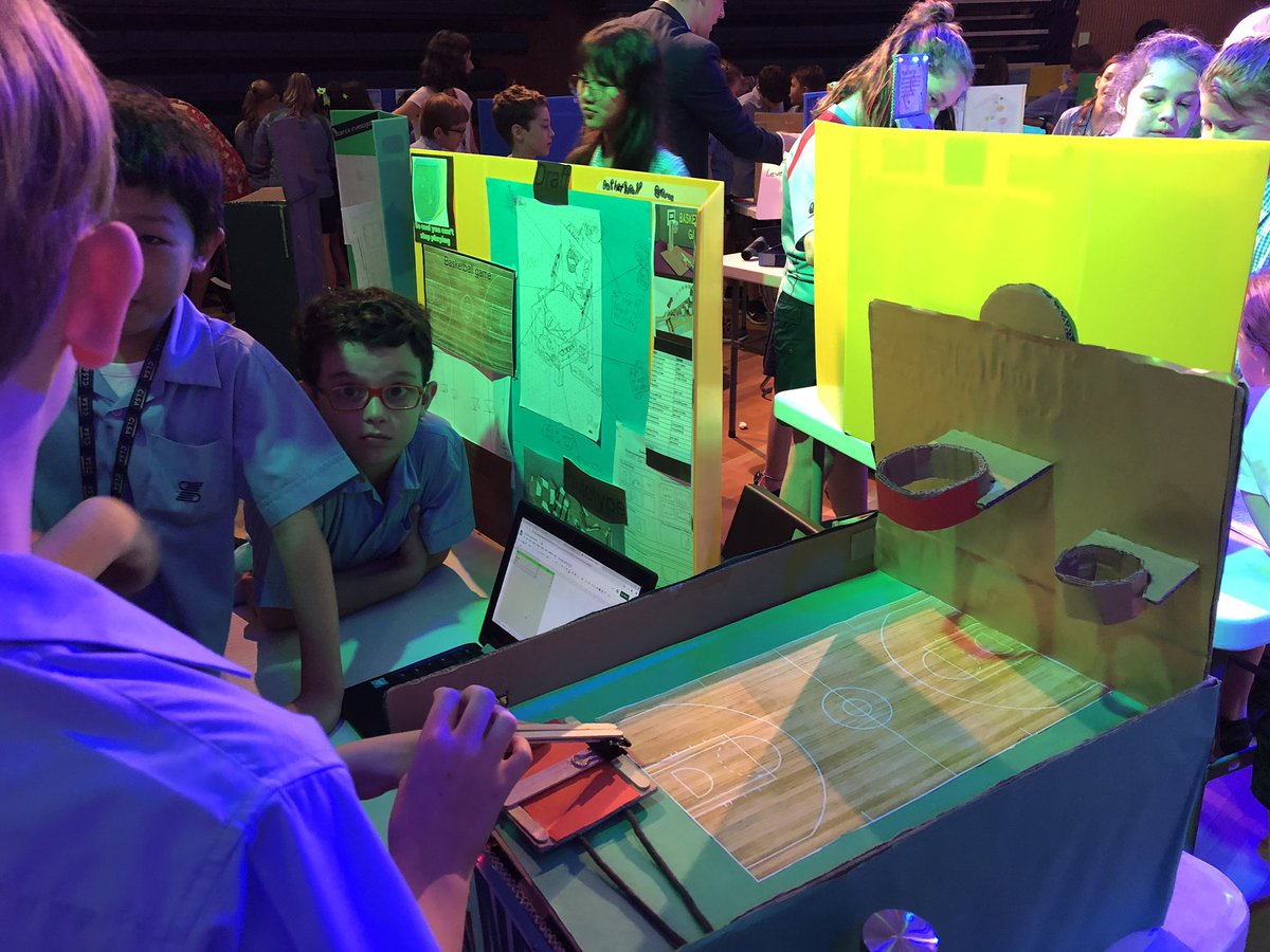 dbis_y6's tweet photo. Year 6 were amazed by the Year 4 Arcade Fair. Such great creativity and brilliant technology in action. Fantastic arcade products built out of a very reflective design process. Inspiring! @dbis_y4 https://t.co/m2eKFSXzao