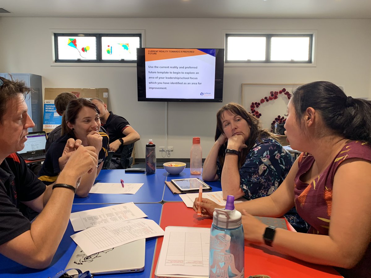 LESNWleadlabs's tweet photo. Fabulous afternoon of professional collaboration with leaders from Encounter Lutheran College engaging in awareness based systems thinking around leading and learning. What’s our current reality and preferred future? https://t.co/9LGLnUK2Mo