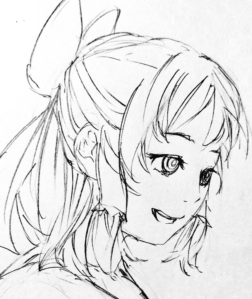 顔描いた。 