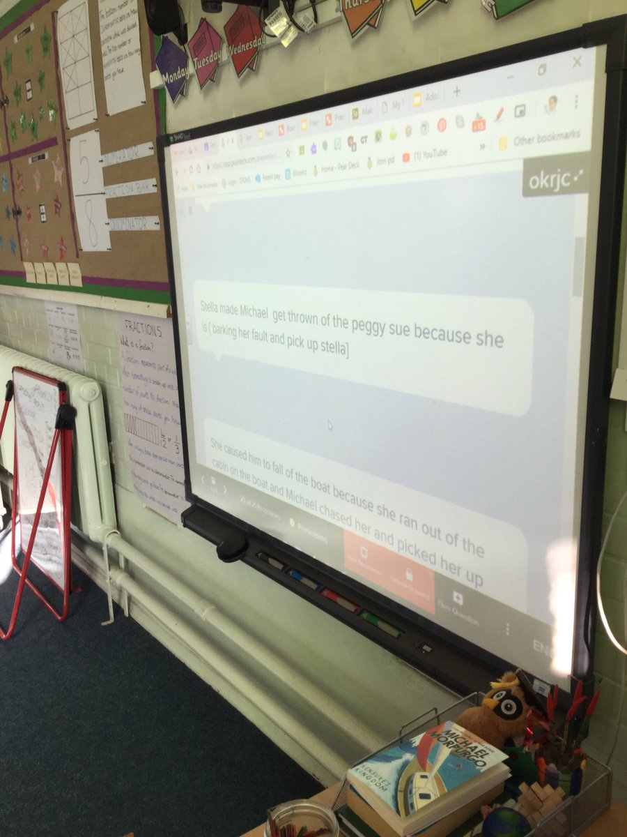 Fossgate used Pear Deck for our reading comprehension. We loved how we could give instant feedback to our friends and really unpick the text. True or false, sequencing, multiple choice and written answers were all available. #instantfeedback #mindblown #techforreading @clint_lees
