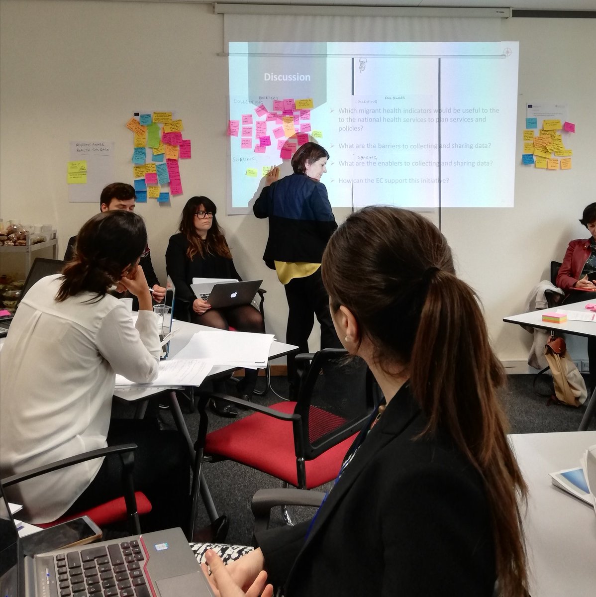 Discussing the barriers and possibilities for collecting data on the #health of newly-arrived #AsylumSeekers and #refugees in Europe <a href="/optimity/">Optimity Advisors</a> and <a href="/EU_Commission/">European Commission</a> DG Sante workshop in Brussels
