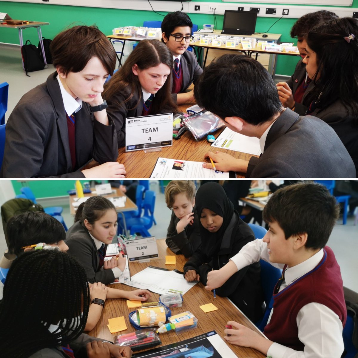 TheHAworkshop's tweet photo. They're off! Our @HammersmithAcad Yr 8 teams are off to a fantastic start to the @TheIET #FaradayChallengeDay competition 2018/19.

Thank you to @ChiswickSchool for hosting and good luck to all 6 teams! https://t.co/XzJqRnV115