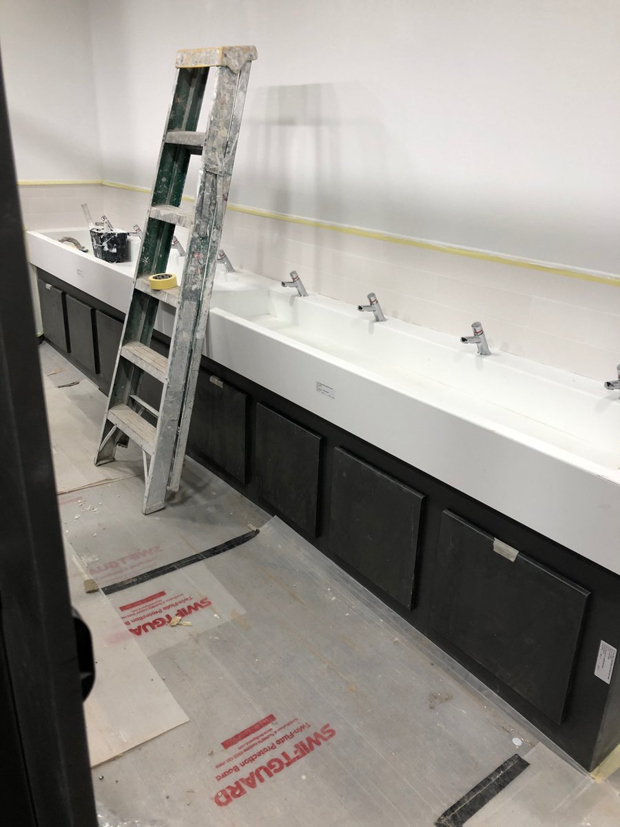 ATC_Interiors's tweet photo. @venestawashroom It's amazing what other trades think a £3k solid surface wash-trough is. It certainly isn't for cleaning brushes and resting steps ladders against! 🤬 https://t.co/tdKnSfslNz