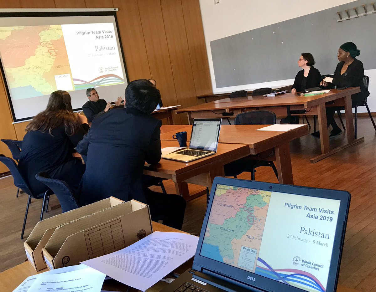 xanthimorfi's tweet photo. Debriefing for WCC staff following the pilgrim team visit to Pakistan #WCC #HumanRightsinPakistan #FreedomofReligion https://t.co/X2xYyt0COK