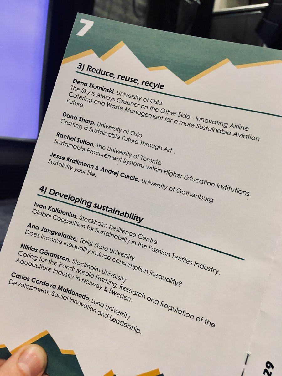 UiBCollab's tweet photo. Time for the next round of parallel sessions @BISC2019 on Developing sustainability and Reduce, reuse, recycle. Presenters from @UniOslo, @UofT, @goteborgsuni, @sthlmresilience, @Lundsuni, @Stockholm_uni & @Tblisi State Univ. Quite a team! @SDGbergen #BISC2019 https://t.co/NbezJ5IRTN