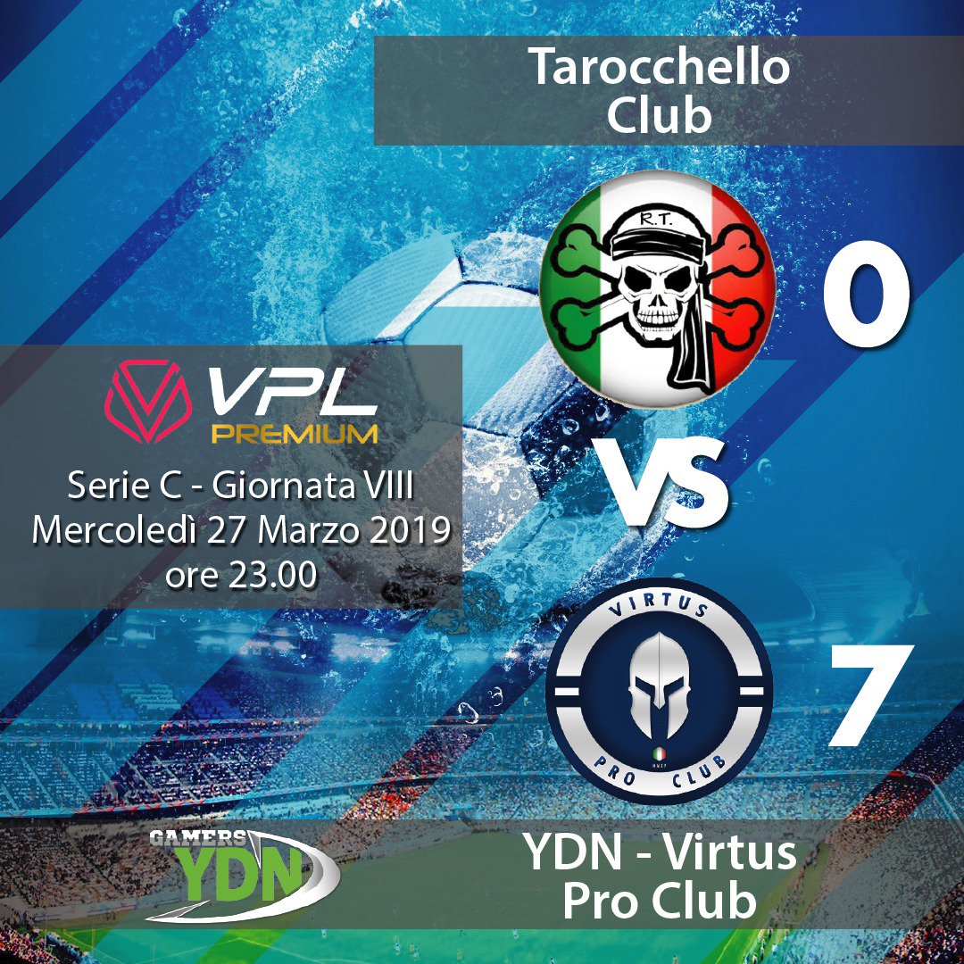 virtusproclub's tweet photo. #VPC_REPORT
๐ #TarocchelloClub
โฐ 23.00
๐ @VPLItaly #SerieC
๐ #VirtusYDNArena
โฝโฝโฝ @Pierluigi98981
โฝ๐ @SiMo23KaPPA89
โฝ ๐๐๐@SlenderMan9292
โฝ @The_Champion94
๐@lele_blm18 https://t.co/WI9l9M9AFl