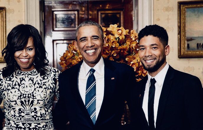 Don_Vito_08's tweet photo. @realDonaldTrump Itโs not embarrassing to these three men! #JussieSmolletHoax #ObamaCollusion https://t.co/tURCZKPB0T