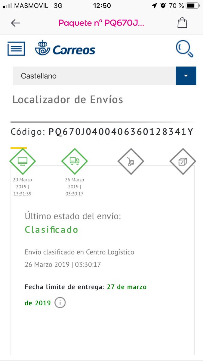 pabloRavila's tweet photo. @Correos @CorreosAtiende  fecha límite de entrega día 27, estamos a día 28, y por tlf imposible localizaros. Me ayudáis? https://t.co/sUKarg2UHy