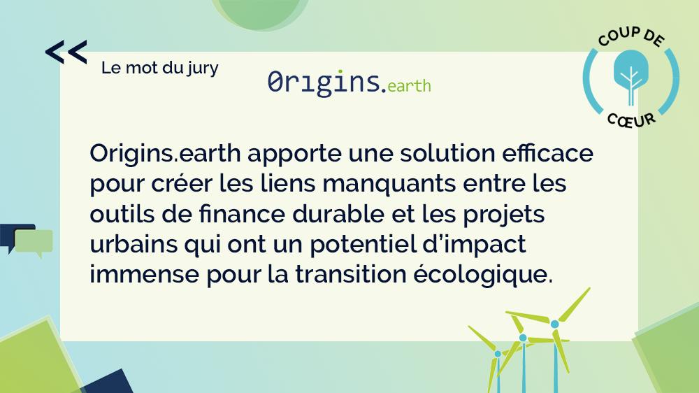 IFD_Paris's tweet photo. Zoom sur @OriginsEarth, coup de ❤️ du jury #FinTechForTomorrow !
La #startup mesure les émissions CO2 de la ville et aide les projets urbains à accéder à la #finance #carbone et #climat.
#Fintech #FinanceDurable #GreenFintechDay #StartupsDay https://t.co/7traEBpOc6