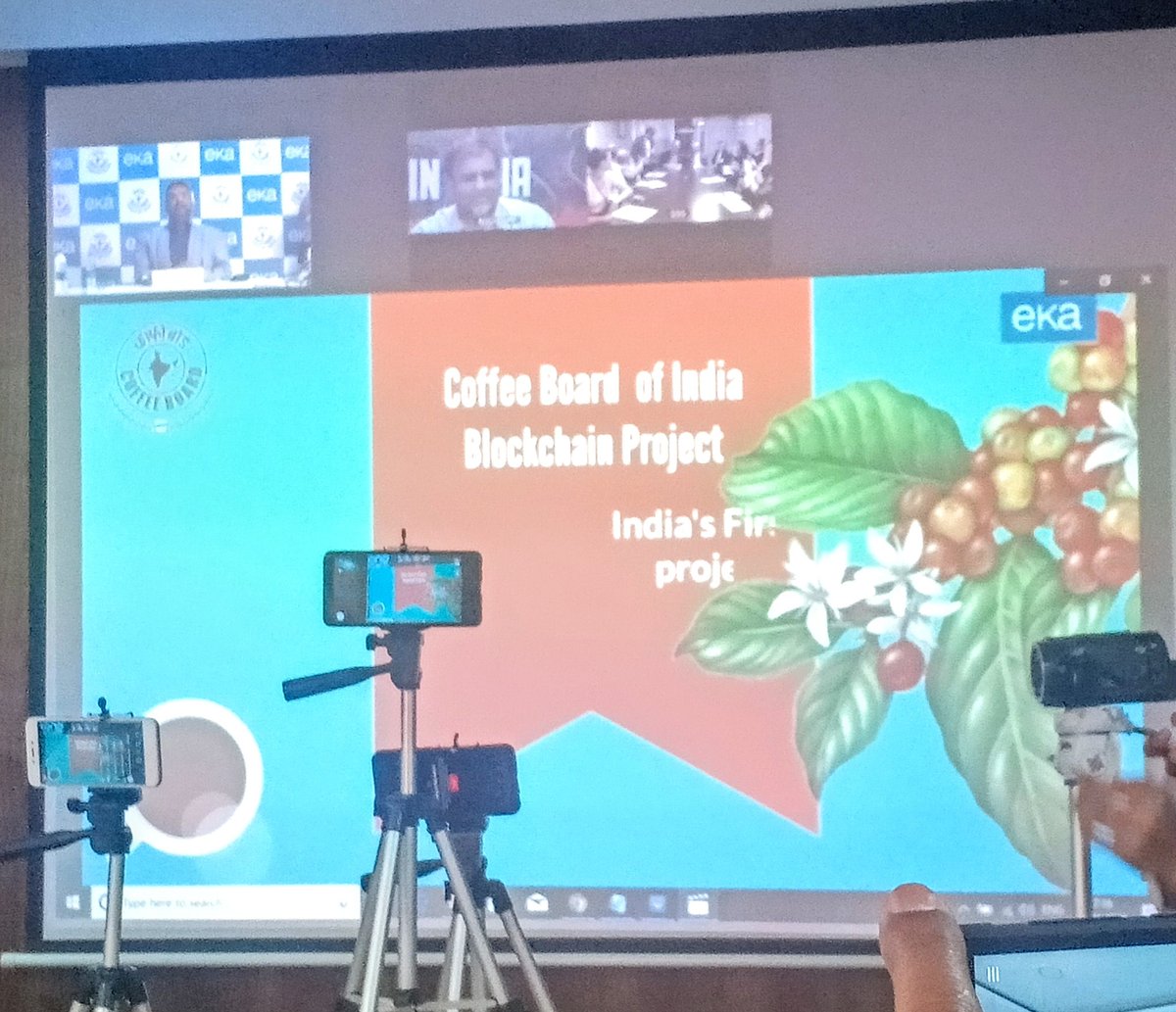 EkaSoftware's tweet photo. We are proud to announce that #EkaSoftware has created a Blockchain based market place app for trading of Indian coffees for @coffeeboardi. Our intent is to bring in transparency in the trade of Indian coffees #CryptoCoffee https://t.co/yQXp4WygGt