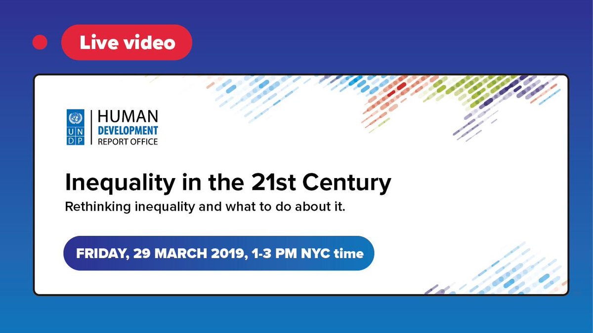 UNUWIDER's tweet photo. What is distinct about inequality in the 21st century? And what can we do about it? Don't miss the live-stream today to hear the discussion featuring @kunalsen5 @paulkrugman @pedrotconceicao and others - https://t.co/4o3N5ijYLf
@WIL_inequality @HDRUNDP @lisdata & @stone_lis https://t.co/TmVjbV5Td7