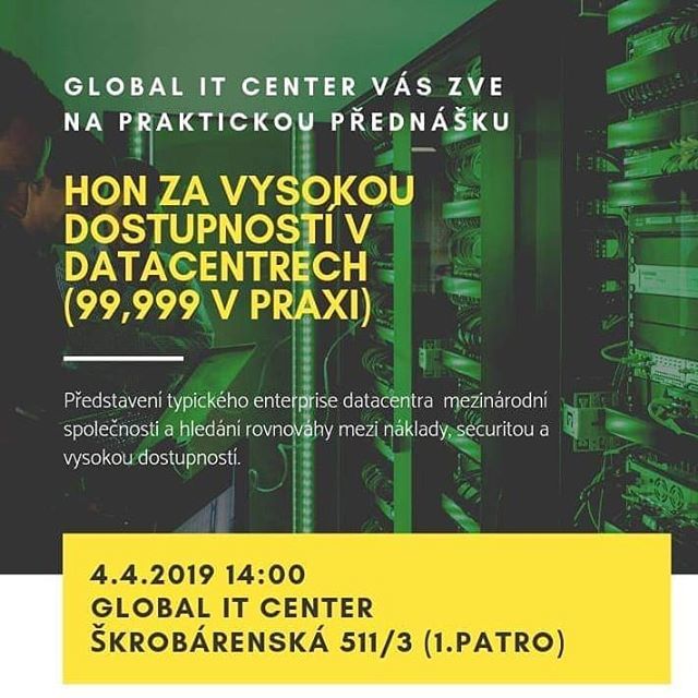 gitcbrno's tweet image. Zveme vas na predstaveni typickeho enterprise datacentra.

Registrace zdarma: prednaskadatacentra.eventbrite.com

#datacentrum #prednaska #brno #gitc #globalitcenter #heidelbergcementgroup ift.tt/2UkrEfa