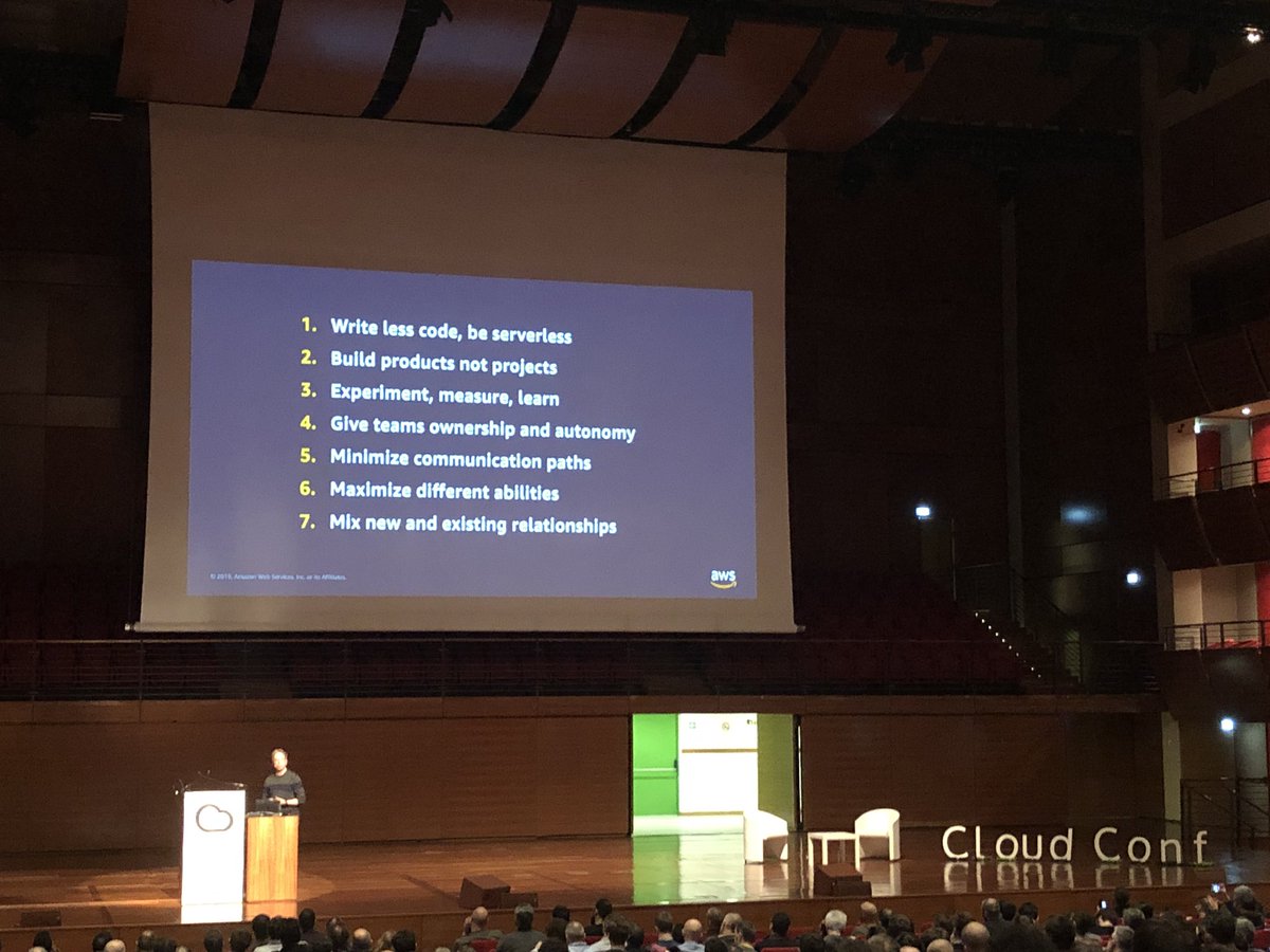 marcotini's tweet photo. .@danilop at #CloudConf for #AWS https://t.co/YJh04UPjJd