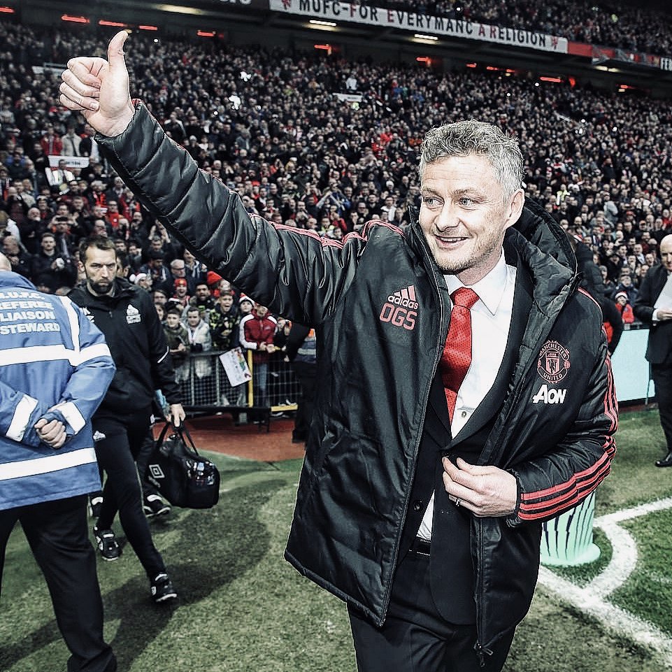 Best win % as Manchester United manager in all competitions:

1⃣ Ole Gunnar Solskjaer: 74%
2⃣ Sir Alex Ferguson: 60%
3⃣ José Mourinho: 58%
4⃣ David Moyes: 53%
5⃣ Louis Van Gaal: 52%