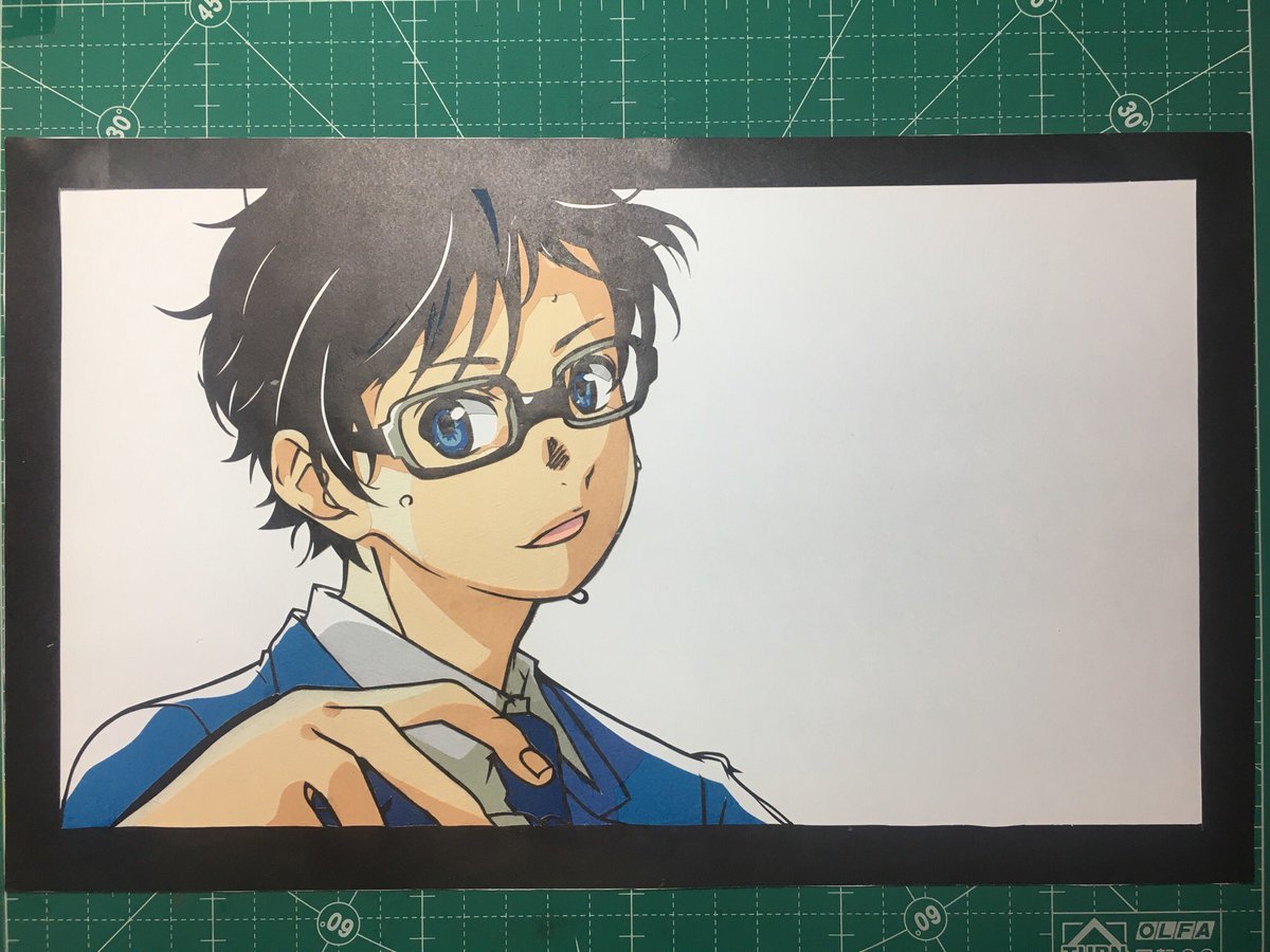 ぶどうぱん 切り絵 誤字があったので再掲させていただきます 四月は君の嘘より 有馬公生を切らせていただきました 切り絵 四月は君の嘘 君嘘 有馬公生 有馬公生生誕祭19 いいと思ったらrt