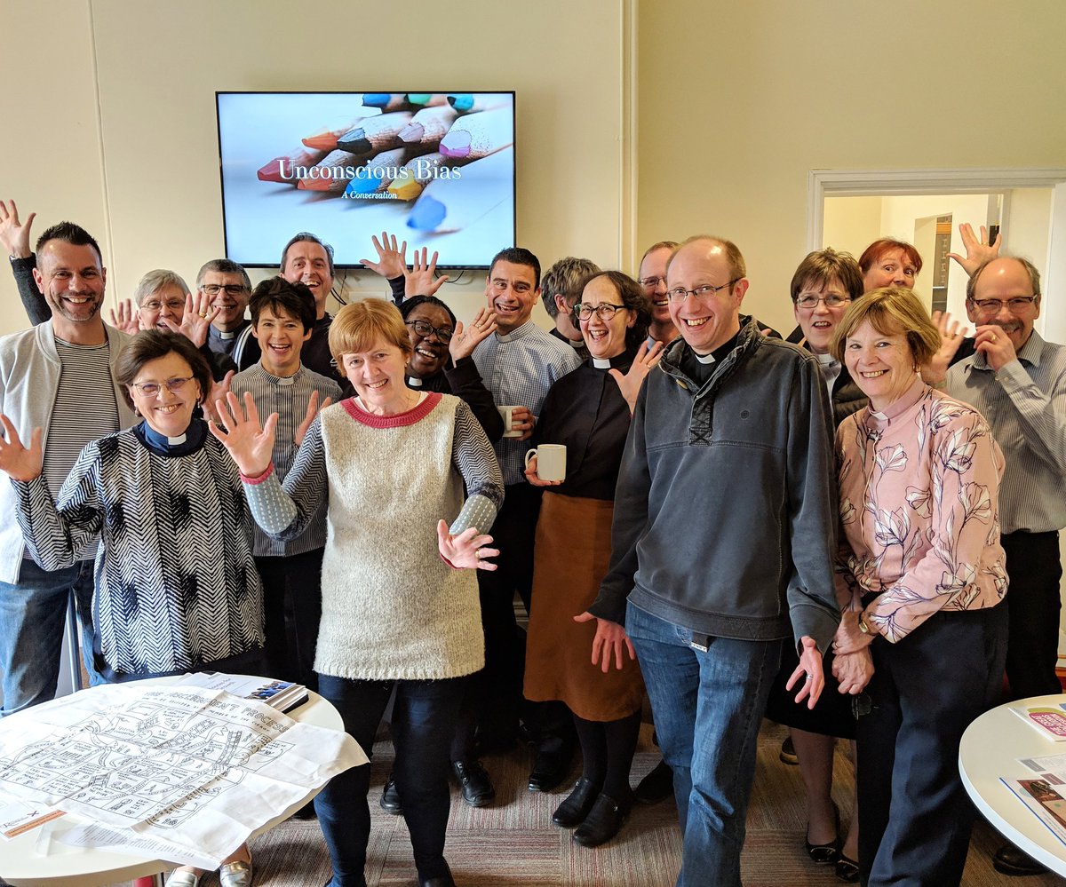 OurCofELike's tweet photo. Joyful vocations time & some of the team serving across @SeeOfRochester with @pfive_ive leading us...
#jazzhands #vocations #itsyourcalling https://t.co/a11m7eqxNJ