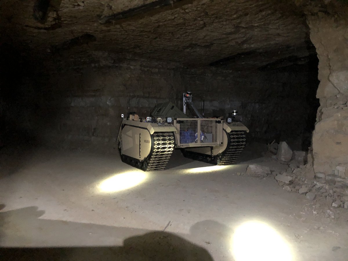 im_mining's tweet photo. #Estonian energy & #oilshale #mining company #Enefit recently used the @MilremR #unmanned #groundvehicle #Multiscope equipped with #LiDAR & wide spectrum #HDR #cameras to determine pillar conditions in an abandoned oil shale #mine #futureofmining #ROV https://t.co/PD2LYVaUqt https://t.co/0HonXbvAbi