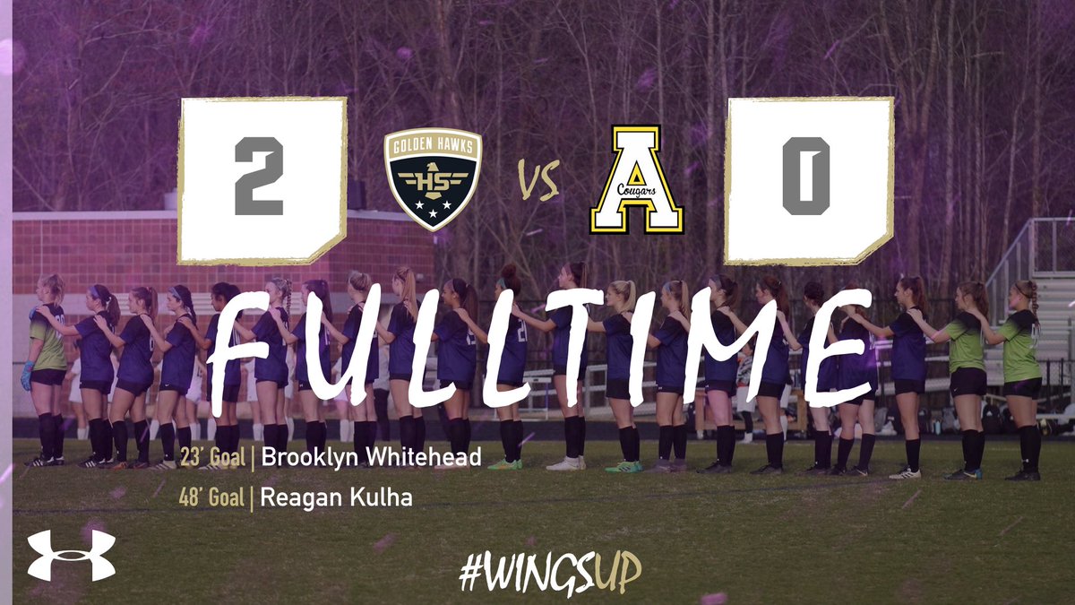 HSpringsSoccer's tweet photo. ICYMI....Hawks start off the season on an 11 game unbeaten streak taking down the Cougars of Apex 2 - 0. Goals by Whitehead and Kulha. Gregorio with another clean sheet. #WingsUp #SWAC4A https://t.co/jUpC3fwDxQ