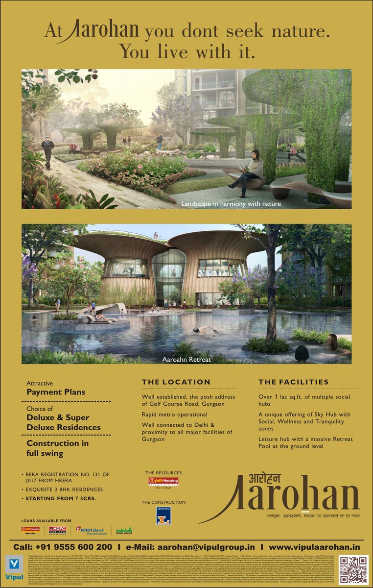 Explore more about Aarohan Residences here: vipulaarohan.in| Call us at +91 9555600200.  #realestate #realestateagent #RealEstateInvestor #realestatelife #realestateinvesting #realestatemarketing #realestatesales #realestateforsale #realestateforsales #realestatebuilders