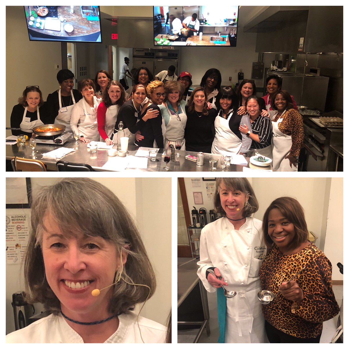 ValarieClarkDC's tweet photo. Cooking up Leadership! @lgwdc Regional influencers mixing it up with Master Chef and instructor Susan Holt @CulinAerieDC! Thank you @MerrillLynch for hosting us! @apbrett98 @lizwainger @InciteYES #shrimpandgrits https://t.co/e4cn8ZNSq4