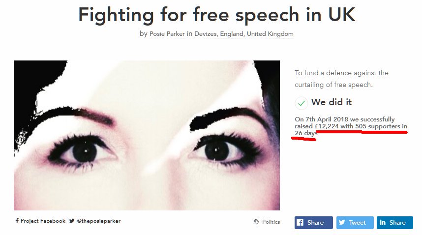 Kellie herself raised over 12k using crowdfunders, including this generous 'anonymous' donation of £1,600 among others....6/?