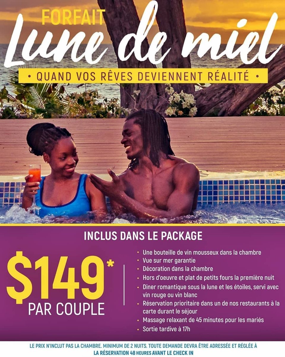 decameronhaiti's tweet photo. Découvrez nos forfaits romantique et lune de miel #DinerRomantique #LuneDeMiel ❤️🌴 #Haiti #YouDerserveItAll #FaitesLuiPlaisir #decameronhaiti #decameron #cotedesarcadins  #PourTousVosMoments #2019 #love #honeymoon #romanticdiner #dreamdestination #couplegoals #coupledestination https://t.co/Tv3NK2C7Zi