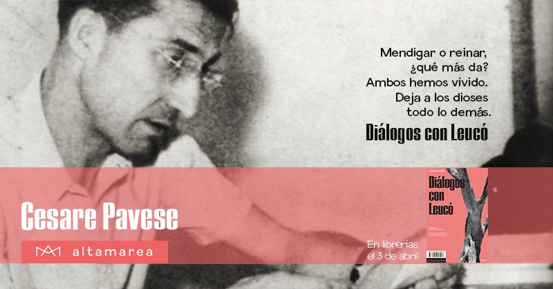 Altamarea_Ed's tweet photo. El libro que Pavese más apreciaba de cuantos escribió: dioses y héroes de la Grecia clásica hablan del carácter ineluctable del destino y la irrevocable condena que son la muerte y los recuerdos. Los mitos nos siguen hablando a través de la literatura gracias a #cesarepavese https://t.co/8im3rauTAX