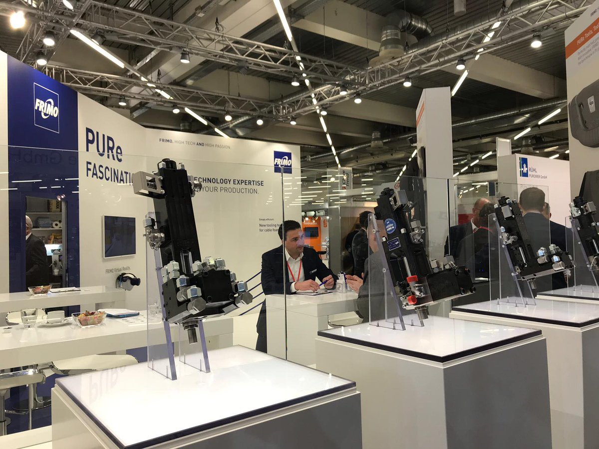 FRIMO_Group's tweet photo. Der letzte Tag auf der @PSEeurope ist angebrochen. Treffen Sie uns noch heute in Halle 3, Stand 419 und erleben Sie PURe Technologievielfalt! #FRIMO #PSEeurope #polyurethane #plastics #exhibitions https://t.co/C1waSTNfpr