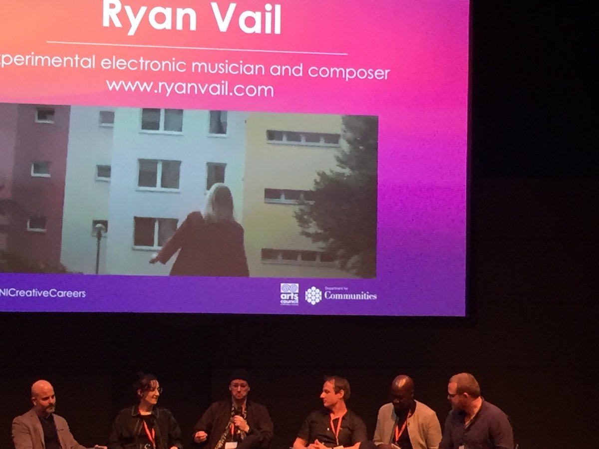 GrainneMacElhat's tweet photo. “If you want a career in music you don’t have to be able to read sheet music, but you need to love music - you need to want to learn more, be adaptable and have a goal” #RyanVail musician and composer @LyricBelfast @ArtsCouncilNI #CreativeCareers https://t.co/xZmmyTaEeL