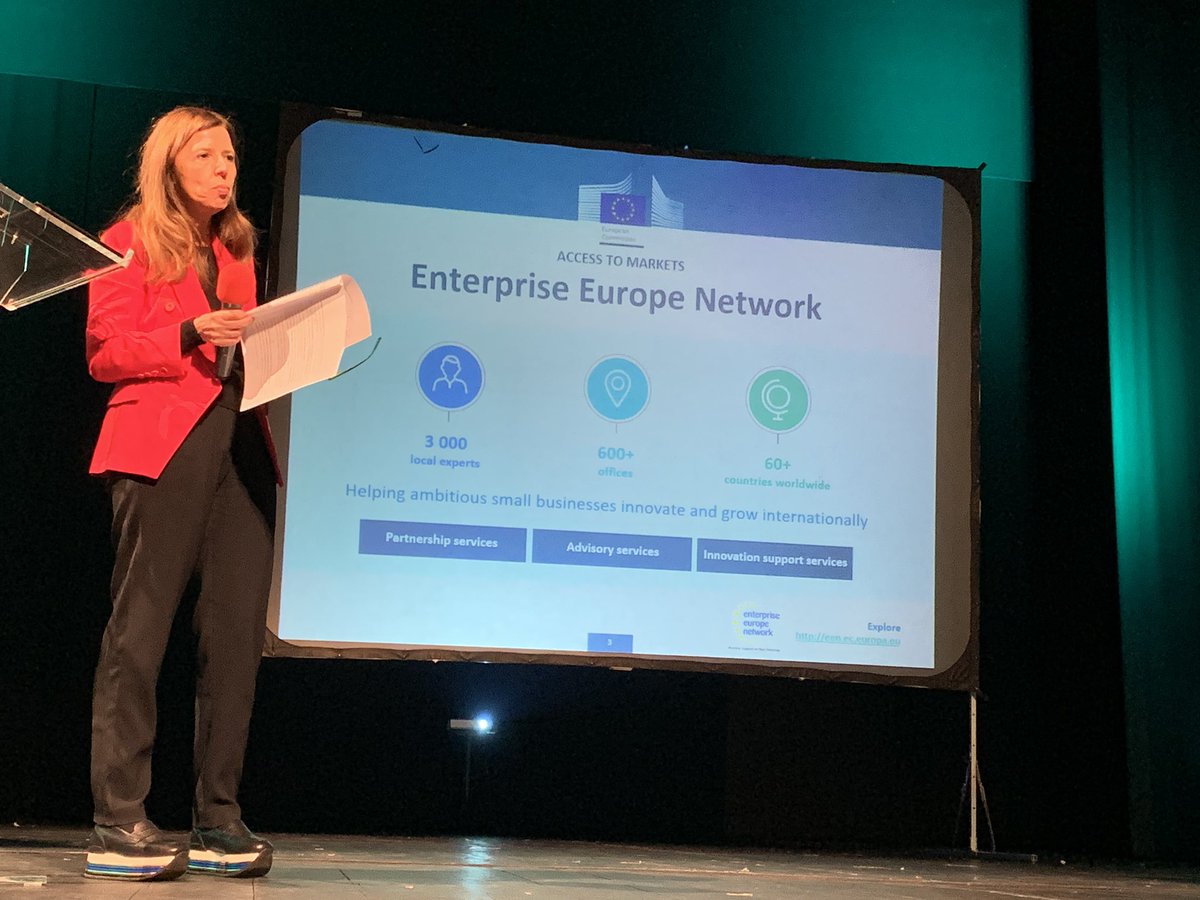 RebecaDeSancho's tweet photo. @easme Head of Department Luisa Prista encouraging entrepreneurs, in ICT &amp; innovation sectors, to apply for EU funding in the Balkan region&amp; highlighting success stories funded by @EU_Commission #voogle2019 conference #Varazdin #EENcanhelp @EEN_EU @EU_EIC @EU_Growth https://t.co/HlhPWxhQ6q