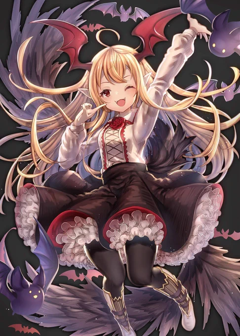 ヴァンピィちゃん描いた!最終上限解放おめでとう〜? 
