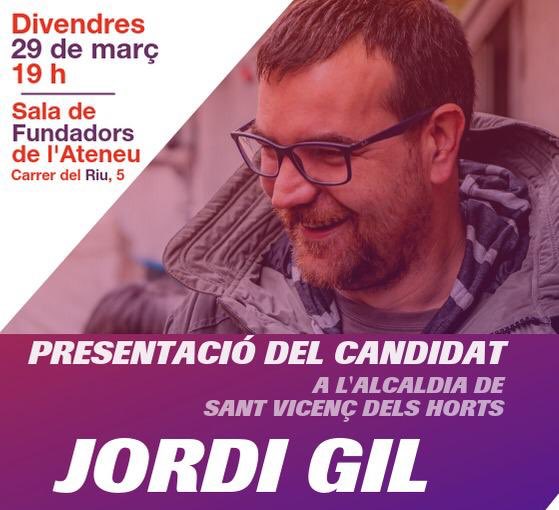 jgildorado's tweet photo. Demà tenim una cita, a les 19 hores a la Sala Fundadors de l’Ateneu. Us explicaré, conjuntament amb @NuriaLozanoMont @lauramir77 i @CandelaLopezT perquè #AixòVaDeSantVicenç i també el projecte per un #SantVicençdelsHorts més just, ecologista i feminista. 
T’hi esperem! https://t.co/QvqAwcGjQl