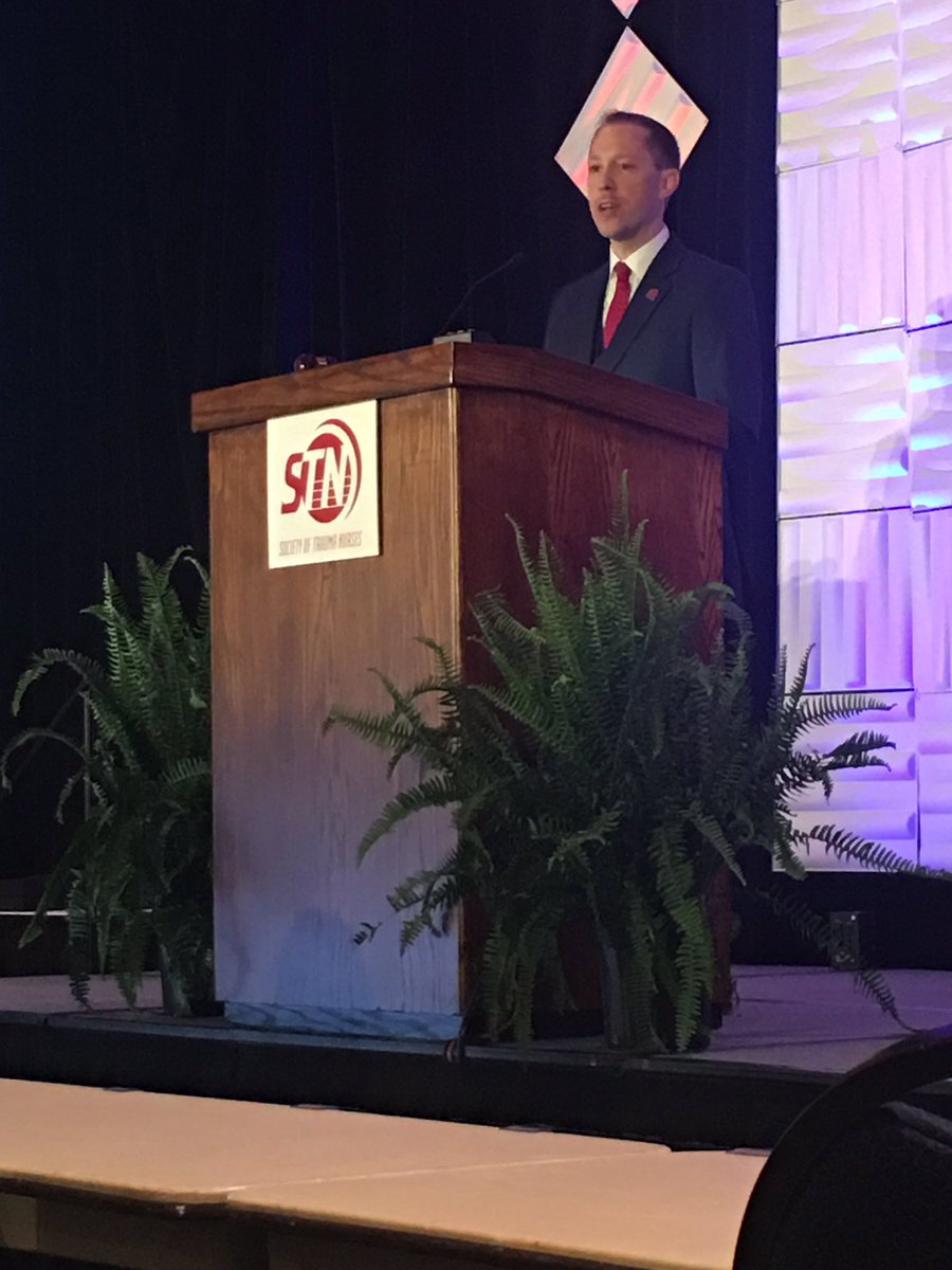 elliotthaut's tweet photo. Imitation is the sincerest form of flattery. Love that Sean Elwell used my @EAST_TRAUMA presidential intro checklist at #TraumaCon2019 @SocTraumaNurses for Prez intro of @SarahMattocks2 #TraumaCon19 #TraumaCon https://t.co/fsd9RKOjav